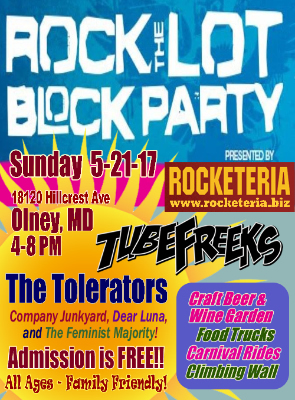 Tubefreeks to headline Rock the Lot Block Party