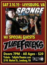 Sponge with Tubefreeks at Tally Ho Theater - Leesburg, VA - 3-16-19