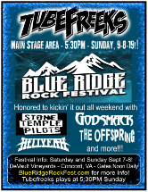 Tubefreeks at Blue Ridge Rock Festival 2019 - Concord, VA - 9-8-19